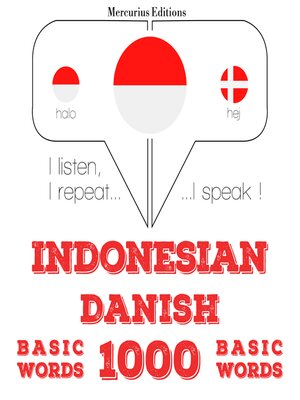 cover image of 1000 kata-kata penting di Denmark